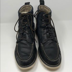 SPERRY TOP-SIDER BLACK BOOTS 12M